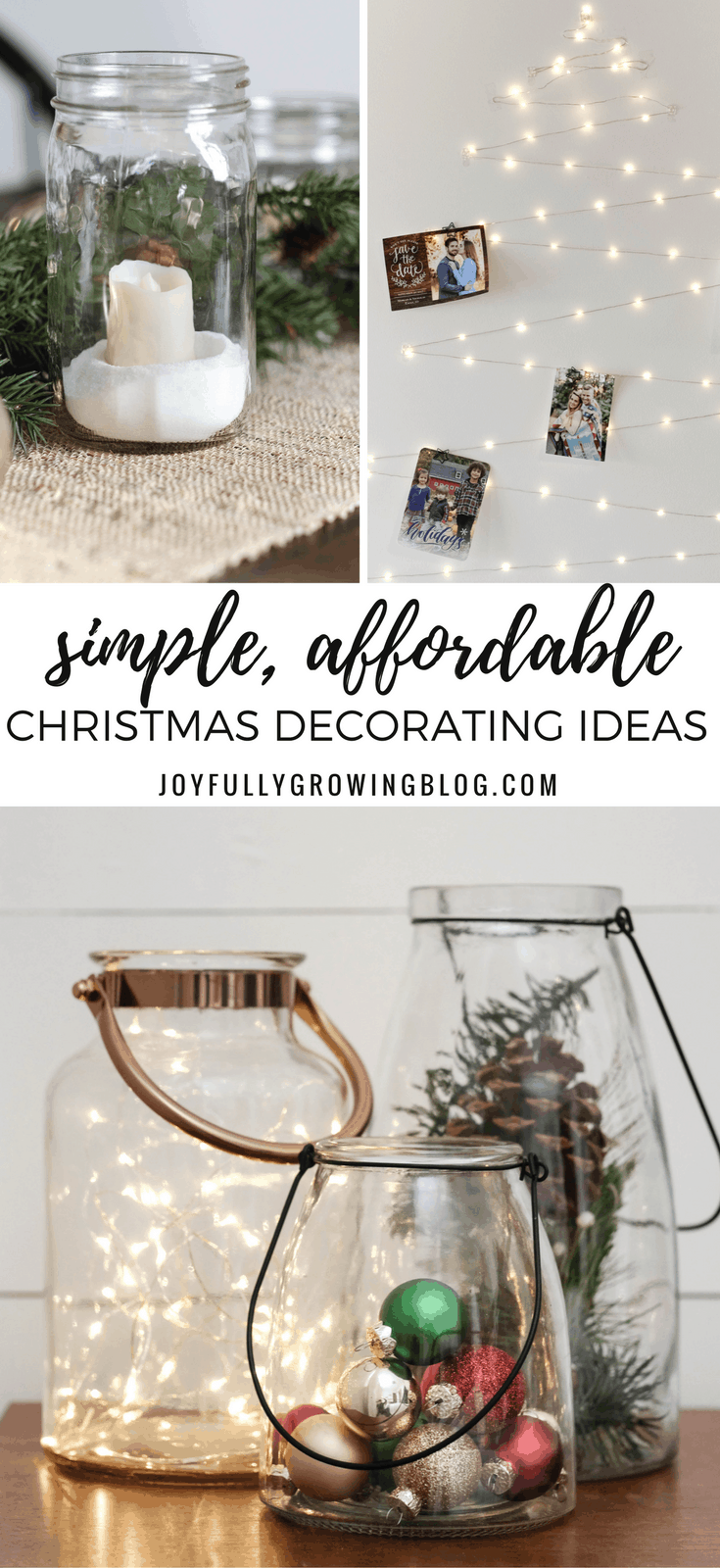 Simple and Affordable Christmas Decorating Ideas