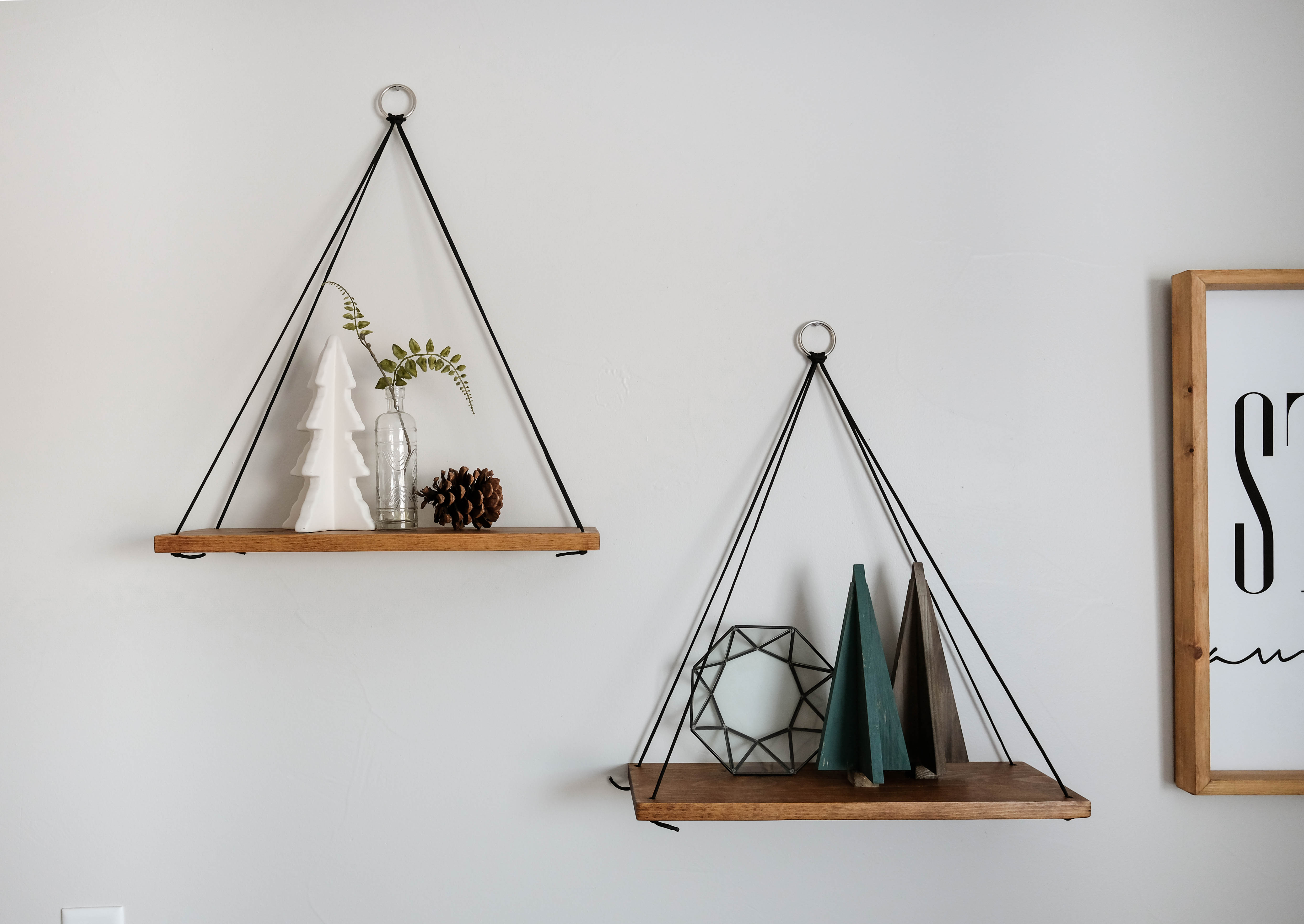 hanging wall shelves