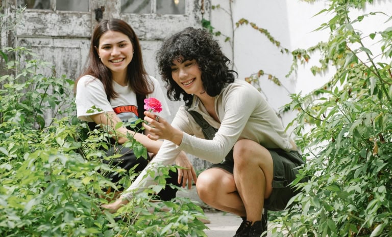 two women starting a garden My First Garden - The Plan