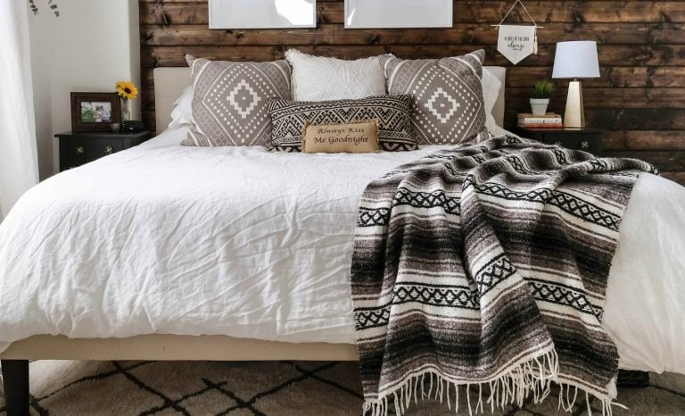 tour this modern rustic bedroom