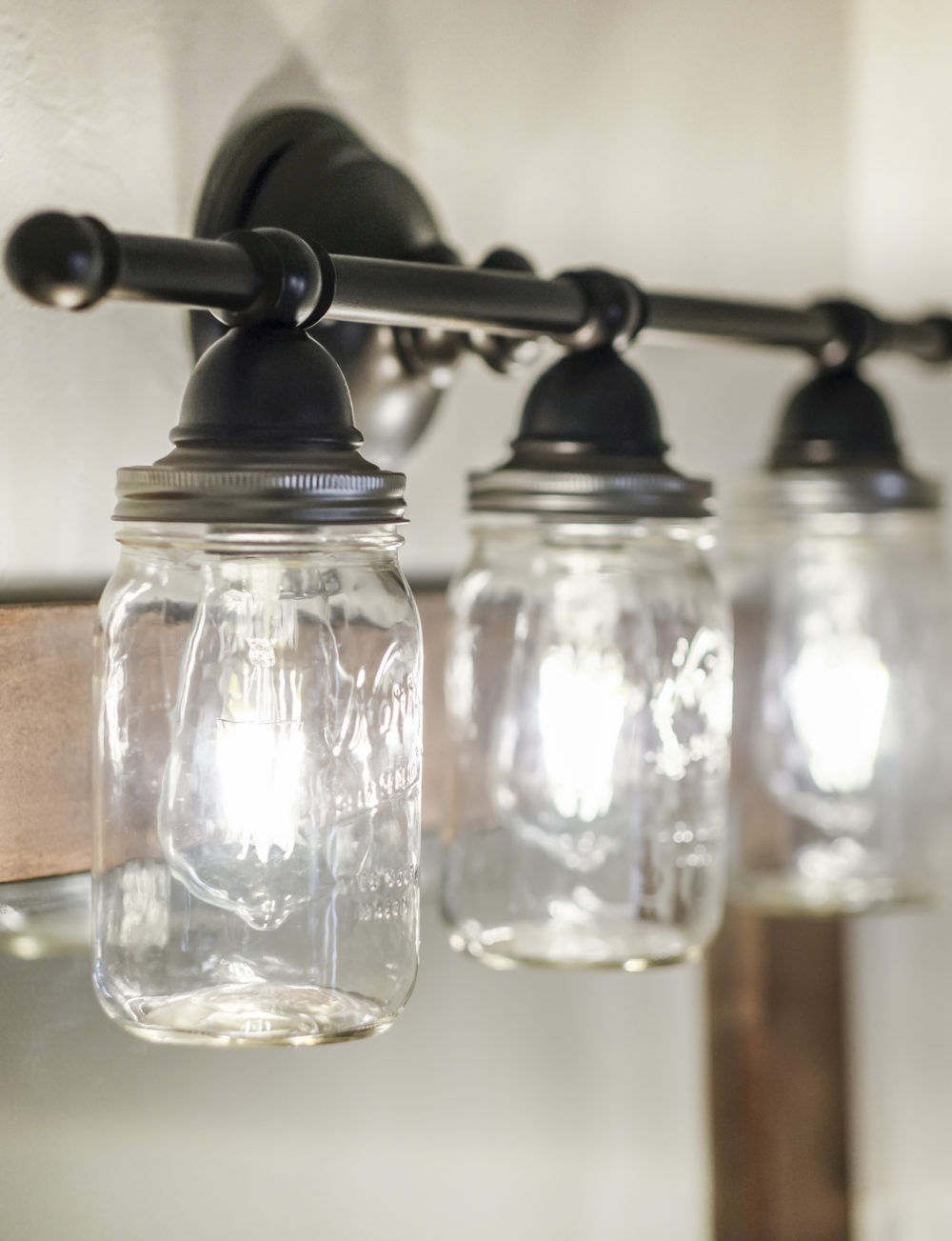 DIY mason jar light fixture