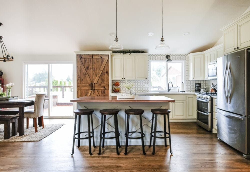 Farmhouse kitchen remodel on a budget