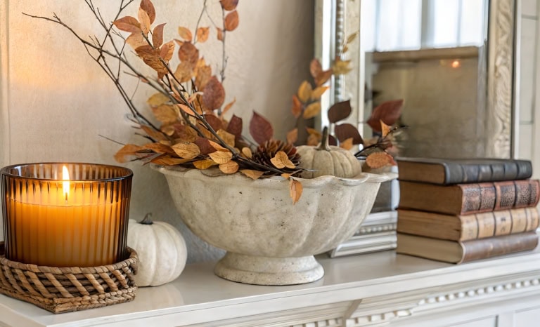 amazingly beautiful fall mantel decorating ideas