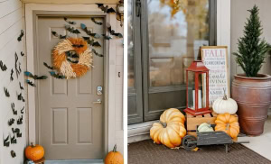 cute and festive Fall front porch ideas