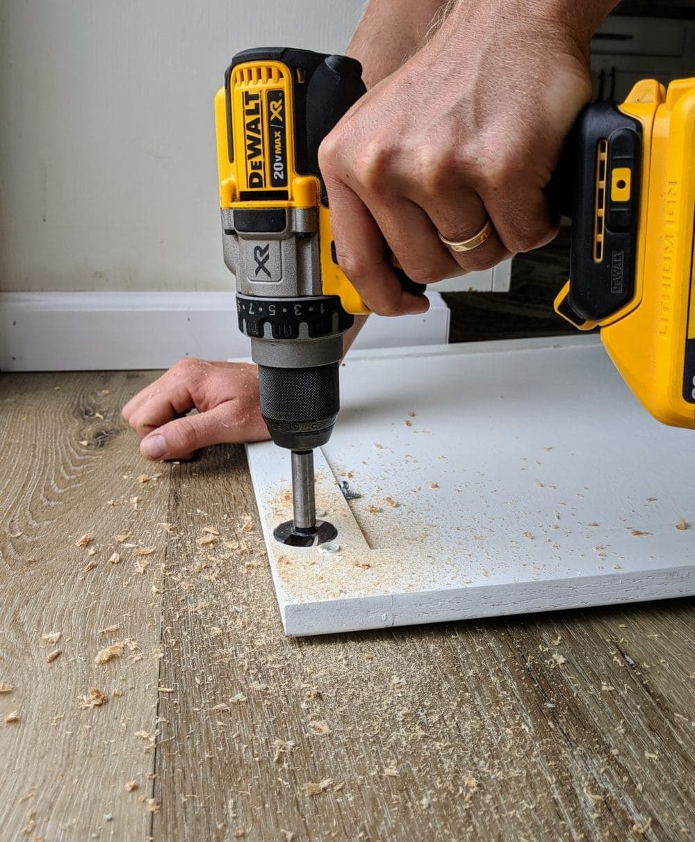 Drilling with a DeWalt 20V Max Drill