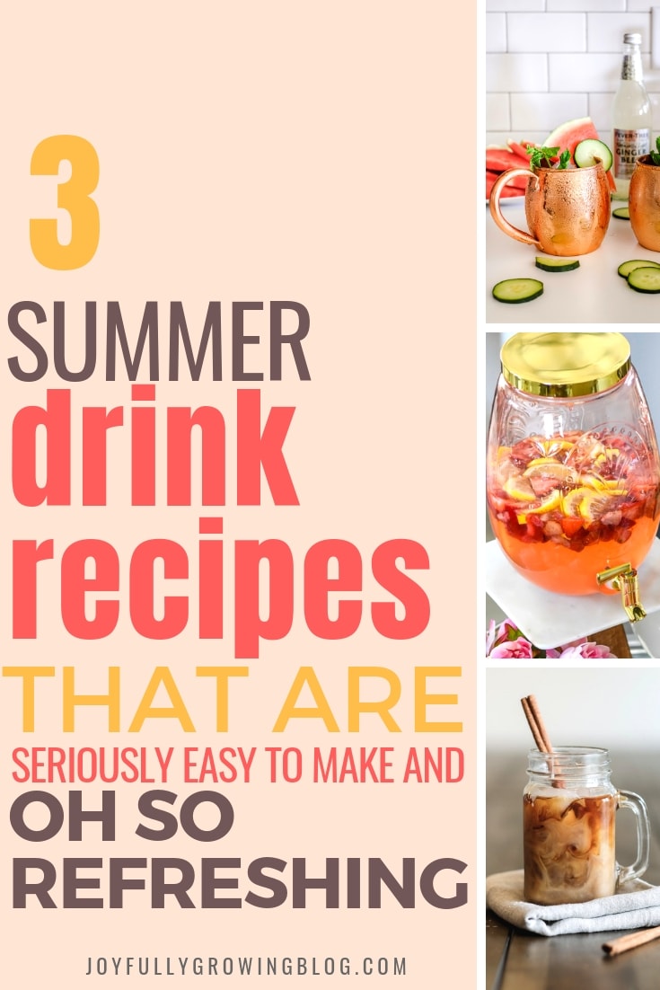 3 summer drink recipes that are seriously easy to make and refreshing