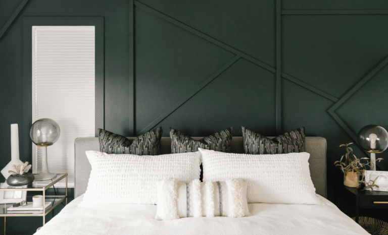bed and pillows showing guest bedroom ideas for in-laws