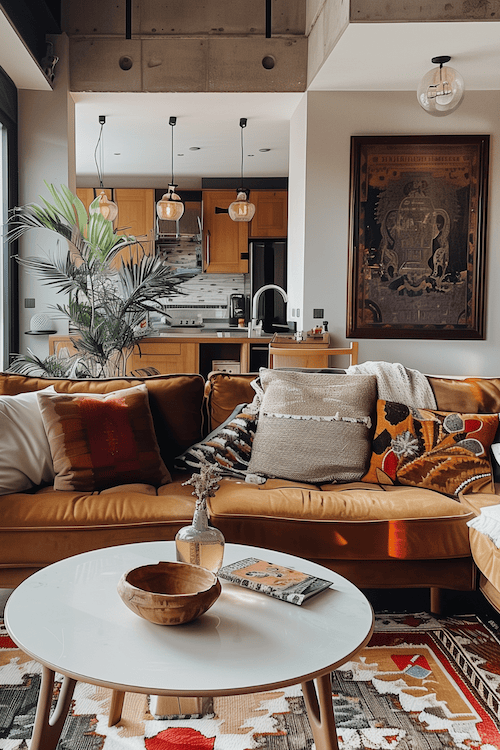 Boho style apartment example of How to decorate your home for cheap