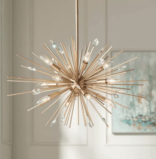 Statement chandelier showing the best home decor deals at Target
