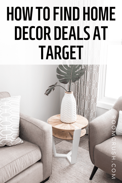 Chairs, side table, and vase showing the best home decor deals at Target