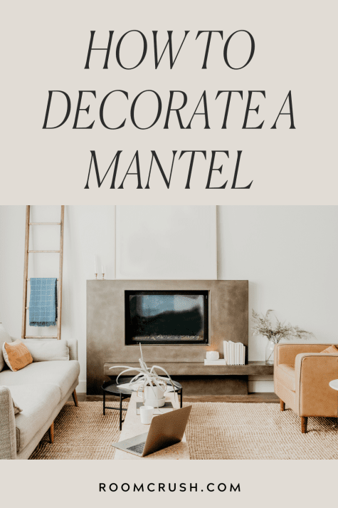 fireplace showing the options for how to decorate a mantel