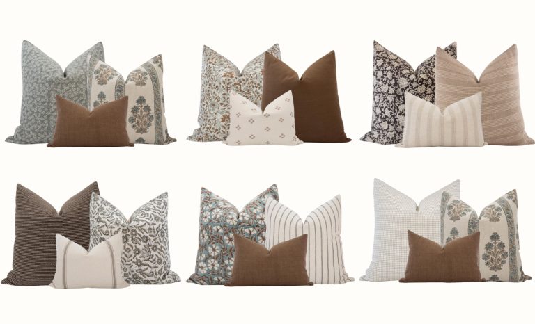 16 stylish pillow combinations for a brown couch