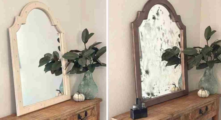 How To Antique A Mirror With Bleach