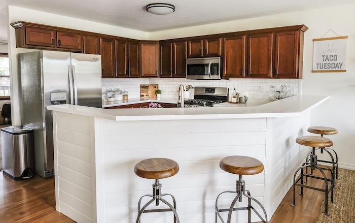 kitchen painted white dove