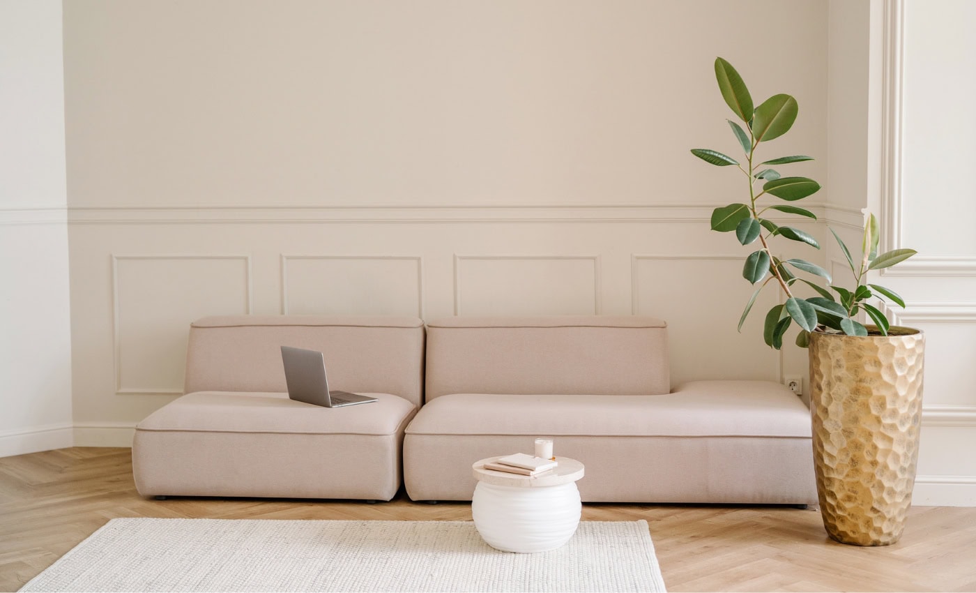 blank wall before knowing How To Decorate The Space Behind The Sofa