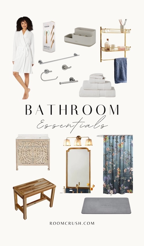 Shop these Must-Have Bathroom Essentials: Modern Powder Room Decor