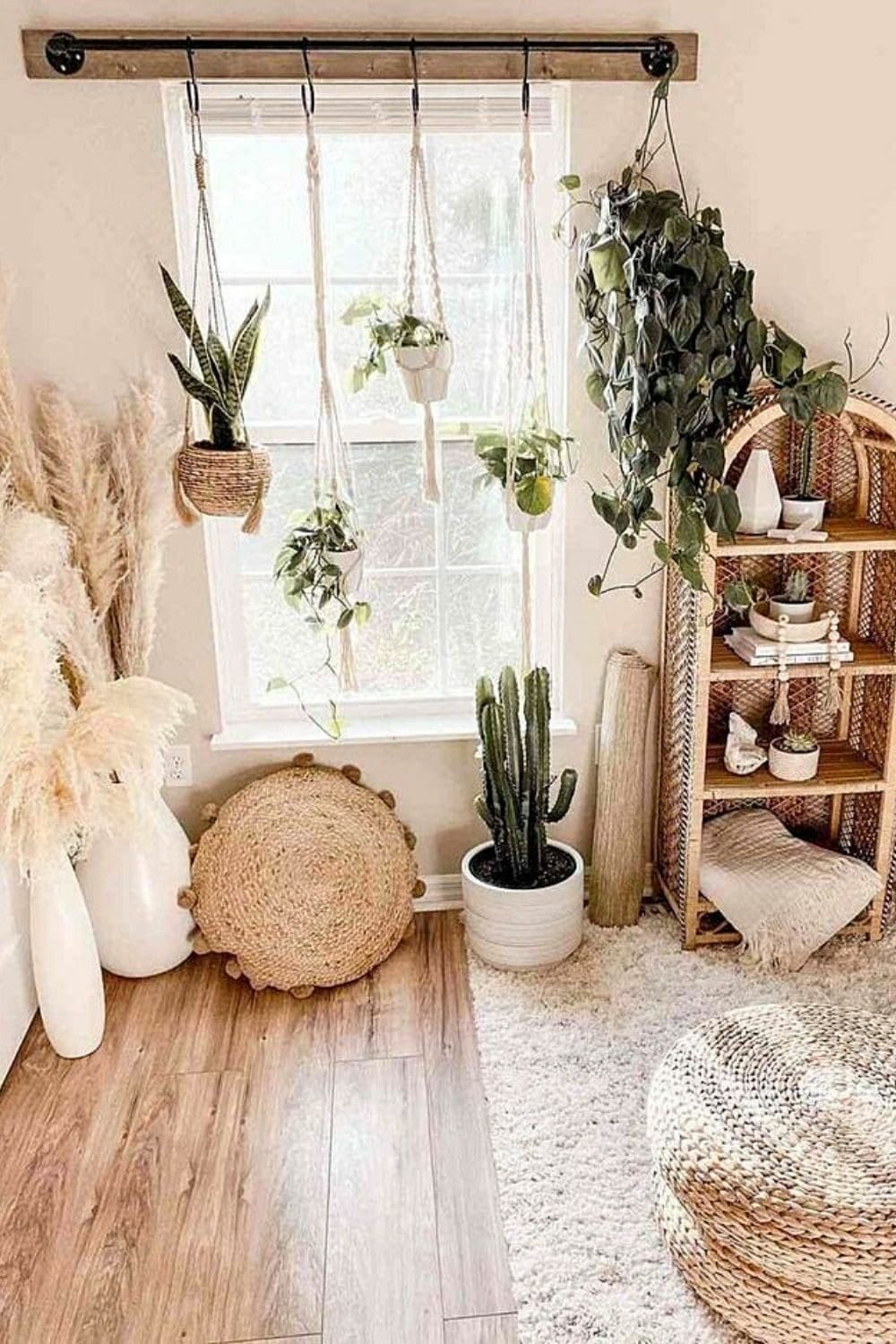 bedroom with lots of plants