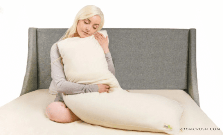 puretree review woman relaxing with her comfortable body pillow