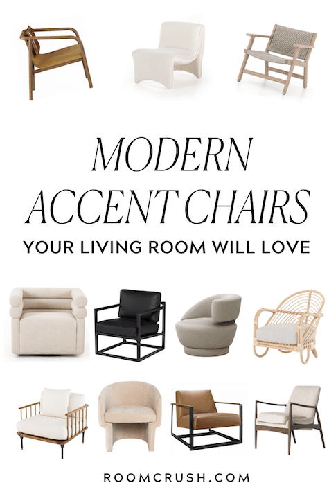 organic modern accent chairs