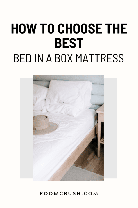 comfortable, inviting bed showing what a great night's sleep you can have with the right bed in a box mattress