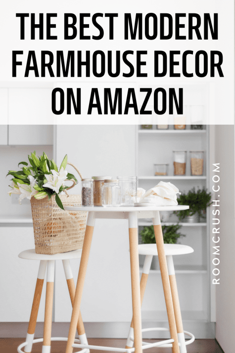 Plant pots and dining table sets are some of the best Amazon picks for modern farmhouse decor