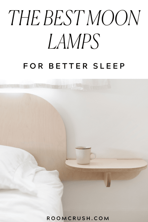 A moon lamp with adjustable lighting can help you get a better night's sleep