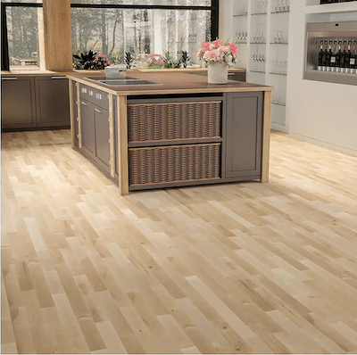 crucial things to do after buying a new home, clean or replace the floors, image of clean birch floors in new home
