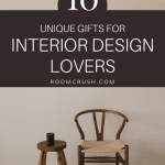 unique shapes like this table make for some of the best interior design gifts