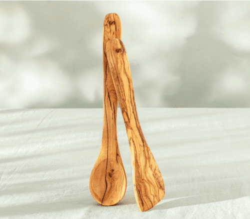 Olive wood utensils are some of the best expensive looking gifts for foodies