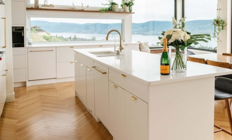 sunny kitchen example of Top Wood-Look Flooring Options