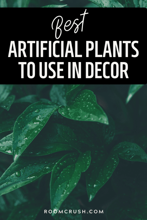 Dark green bush showing the best artificial plants to use in decor