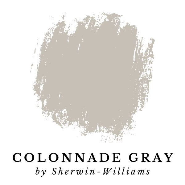 Colonnade Gray by Sherwin-Williams paint color splotch