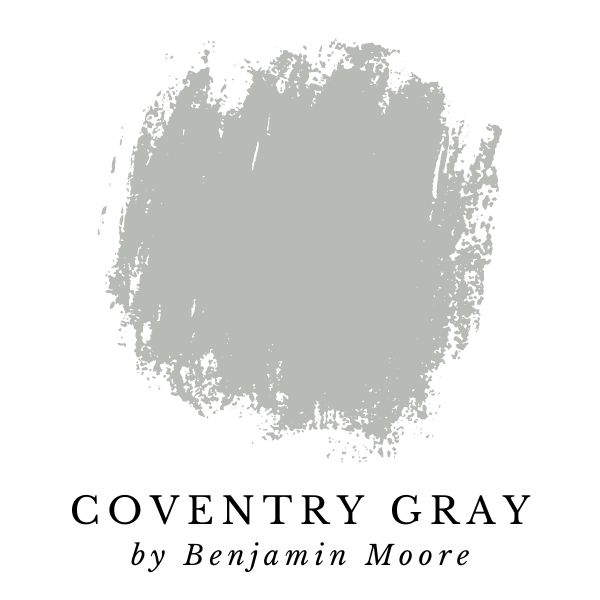 Coventry Gray by Benjamin Moore paint color splotch 