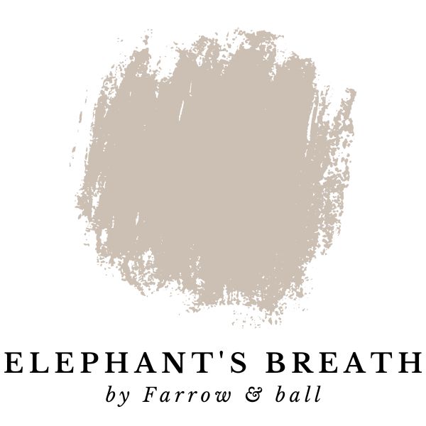 Elephant's Breath by Farrow & Ball paint color splotch