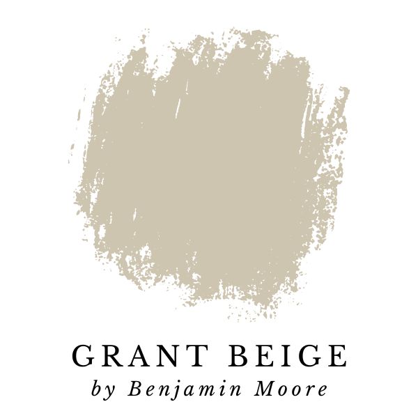 Grant Beige by Benjamin Moore paint color splotch