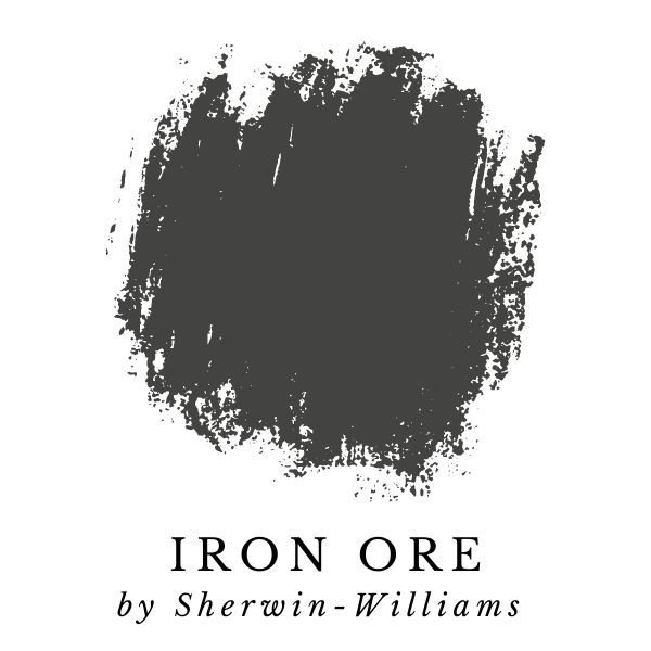 Iron Ore by Sherwin-Williams paint color splotch