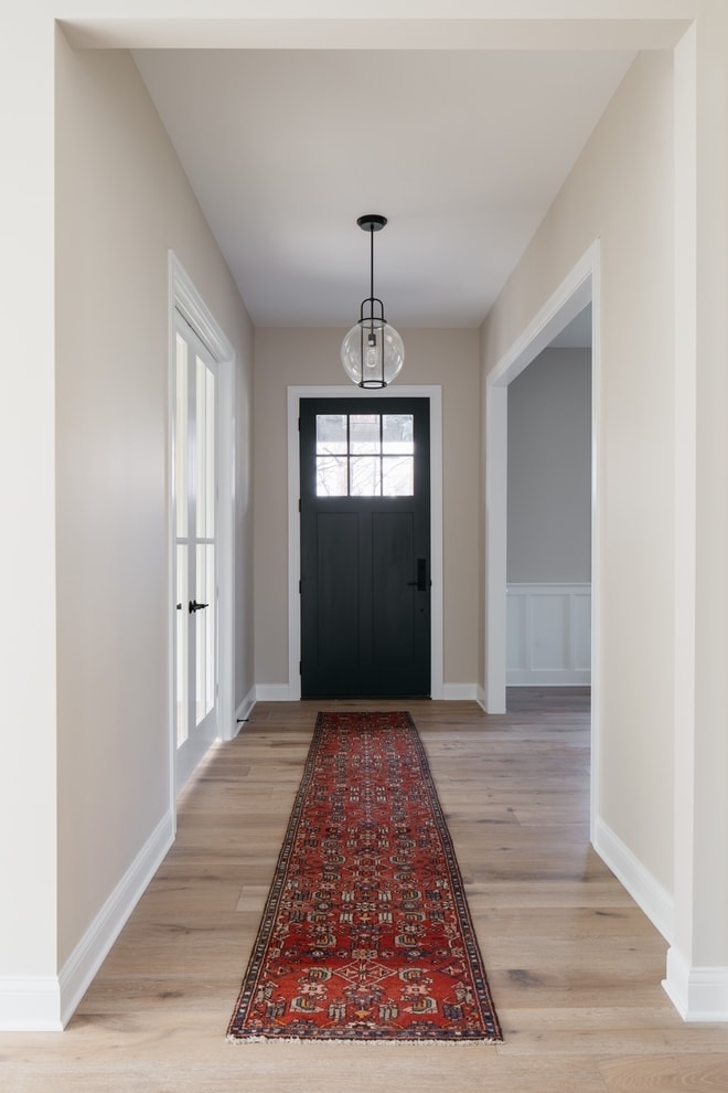 Natural Tan walls in an entry way