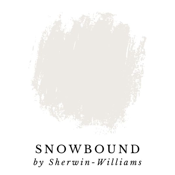 Snowbound by Sherwin-Williams paint color splotch