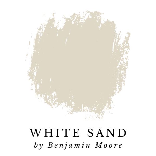 White Sand by Benjamin Moore paint color splotch