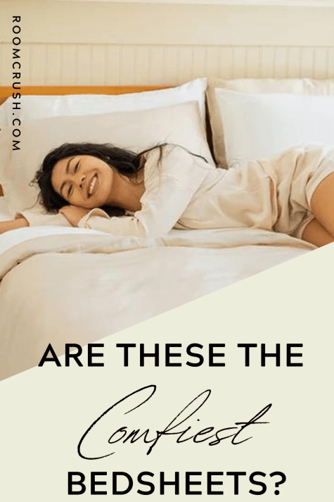 eucalypso review woman enjoying her comfy bedsheets