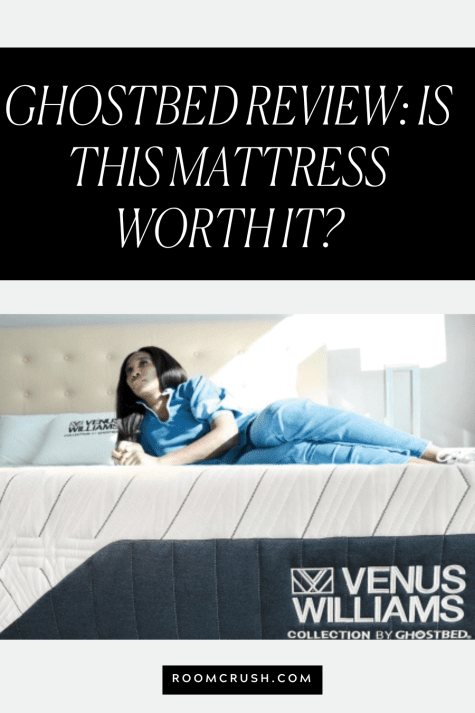 ghostbed review venus williams lying down on the comfortable venus williams ghostbed collection