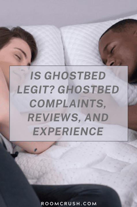 ghostbed review couple sleeping peacefully on their ghostbed mattress