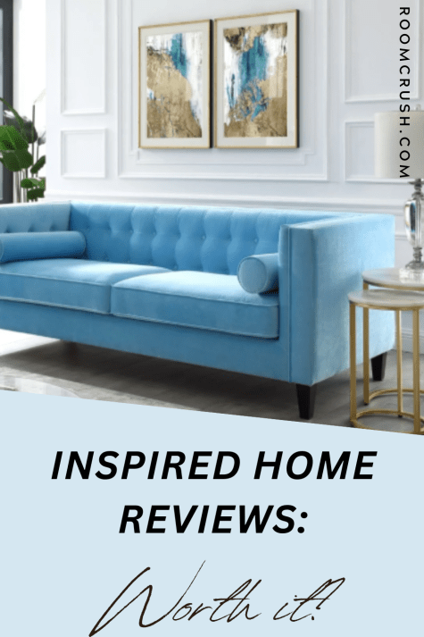 inspired home reviews blue plush sofa