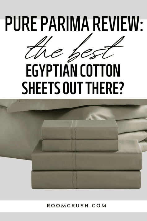 pure parima review stack of olive green egyptian cotton sheets showing their softness