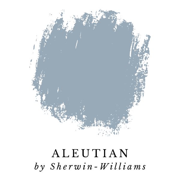 Aleutian by Sherwin-Williams paint color splotch