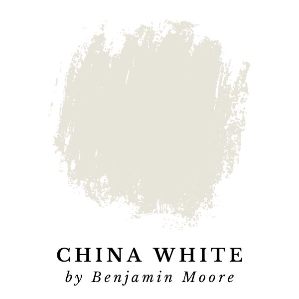 China White by Benjamin Moore paint color splotch