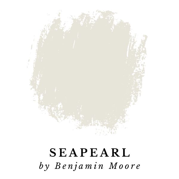 Seapearl by Benjamin Moore paint color splotch