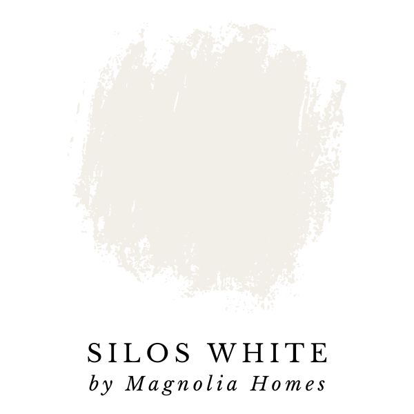 Silos White by Magnolia Homes paint color splotch