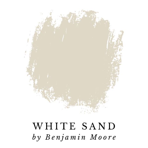 White Sand by Benjamin Moore paint color splotch