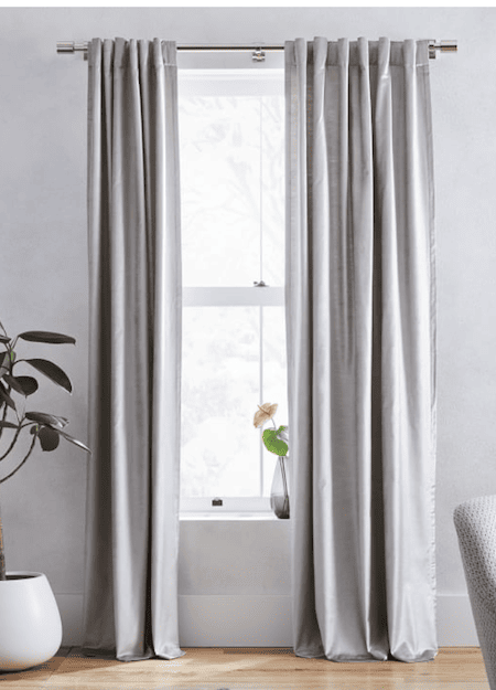 grey velvet grey curtains west elm review